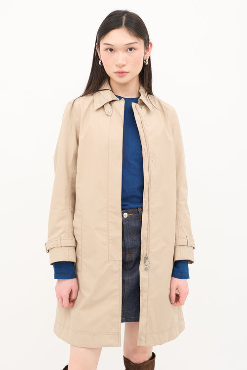 Prada Sport 2000s Kick Pleat Coat