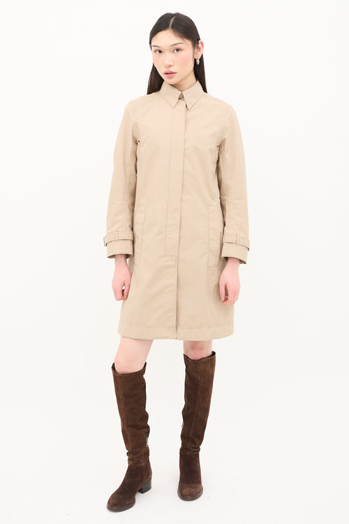 Prada Sport 2000s Kick Pleat Coat