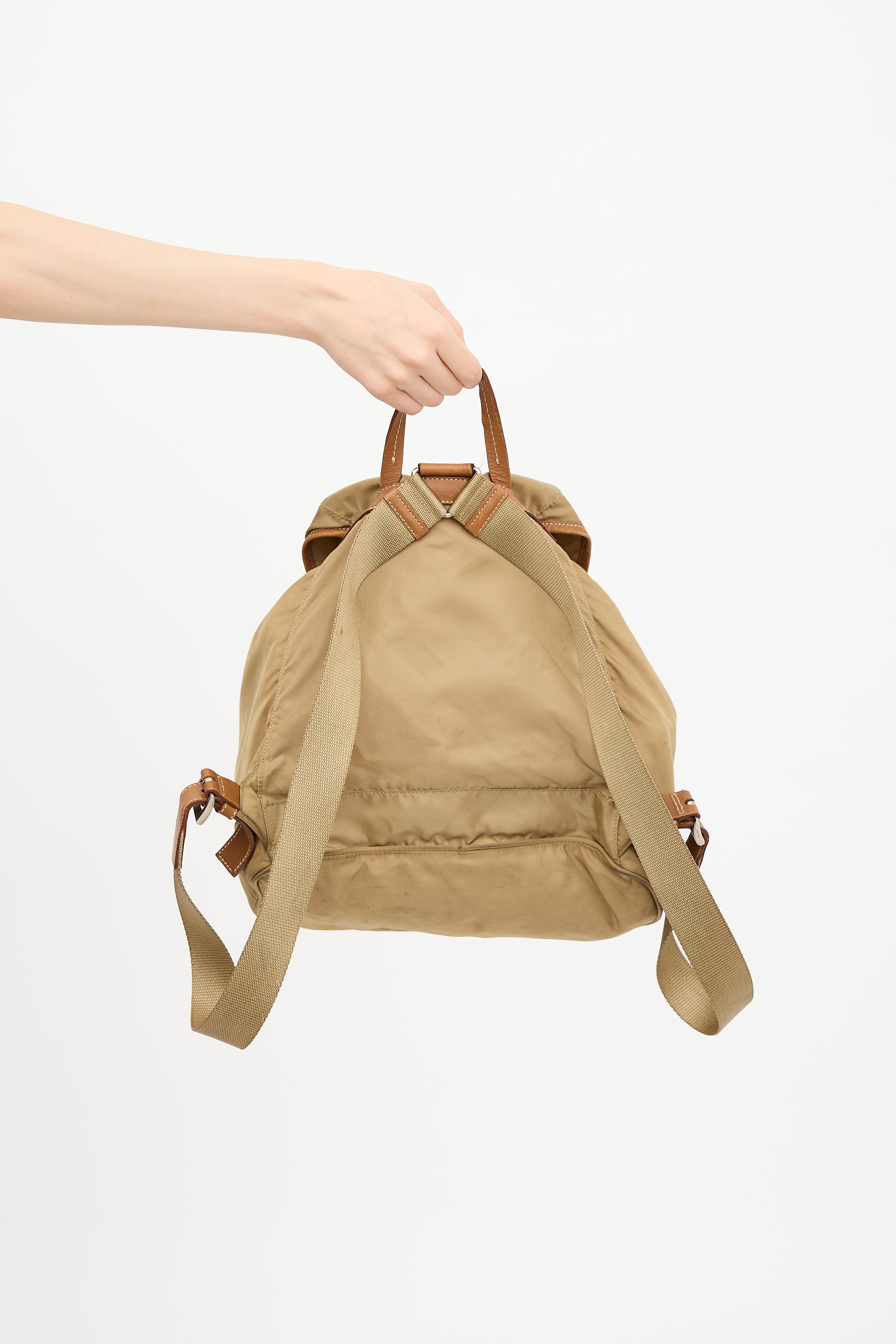 Prada Nylon Logo Backpack