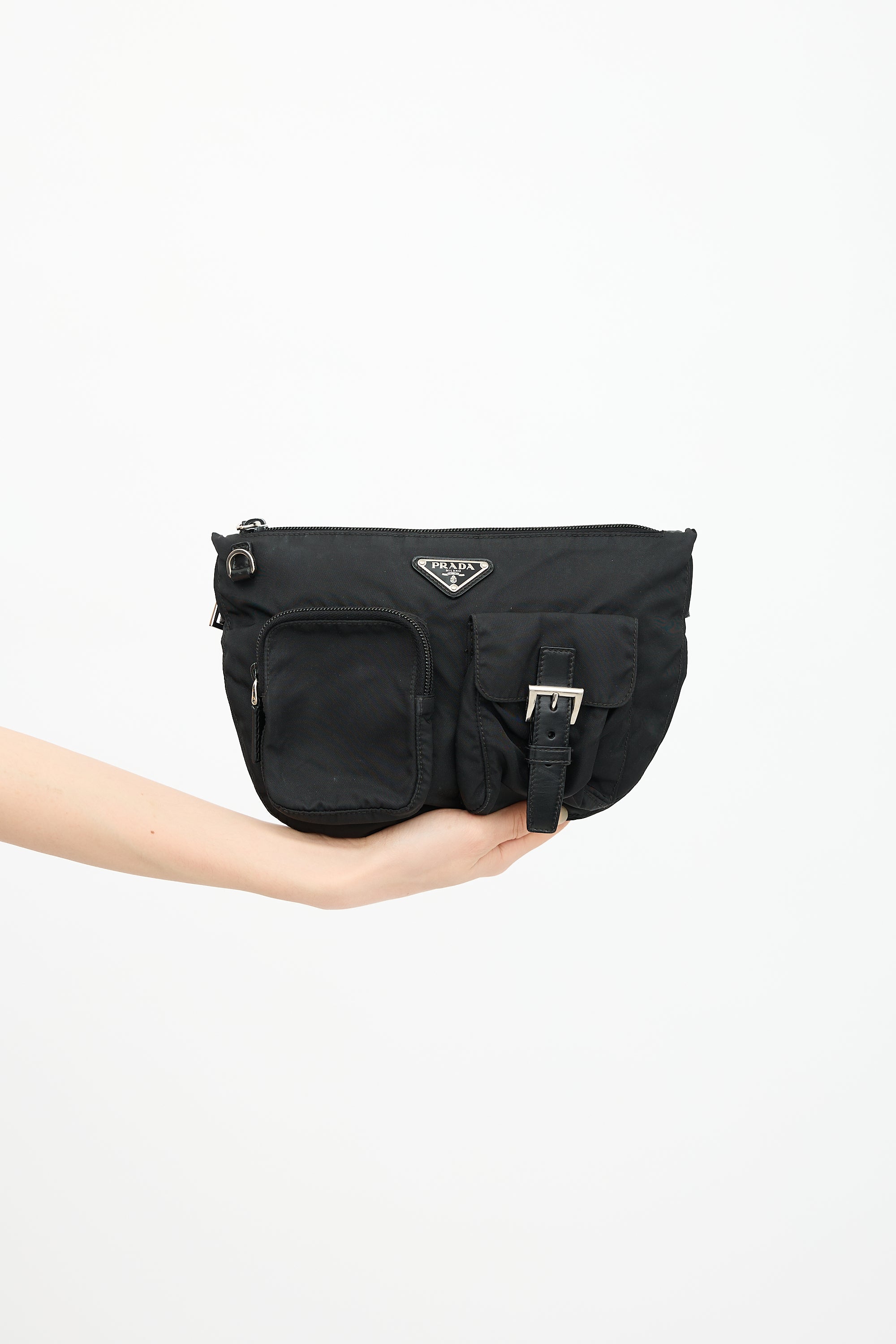 Prada Nylon Logo Belt Bag