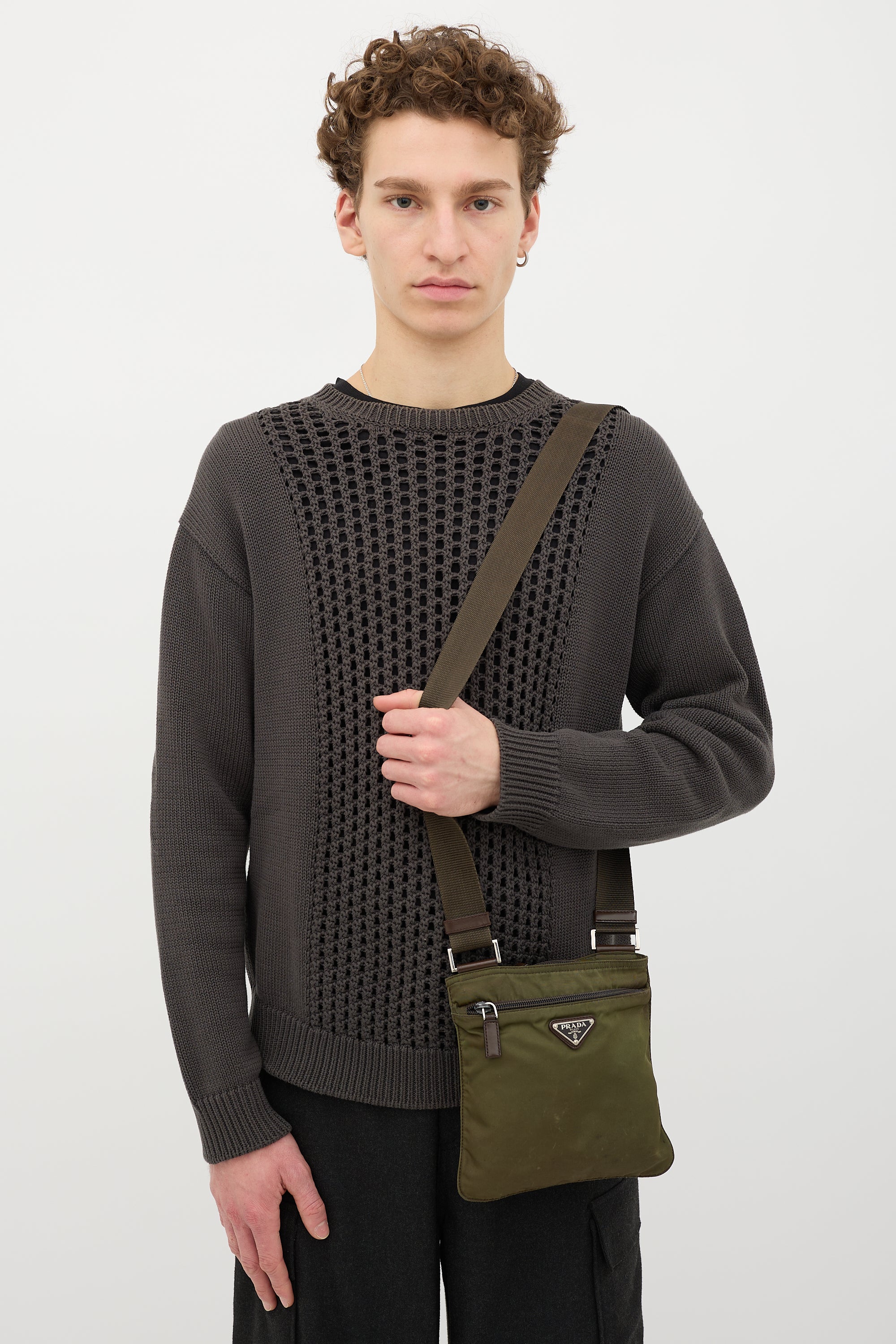 Prada Nylon Messenger Bag