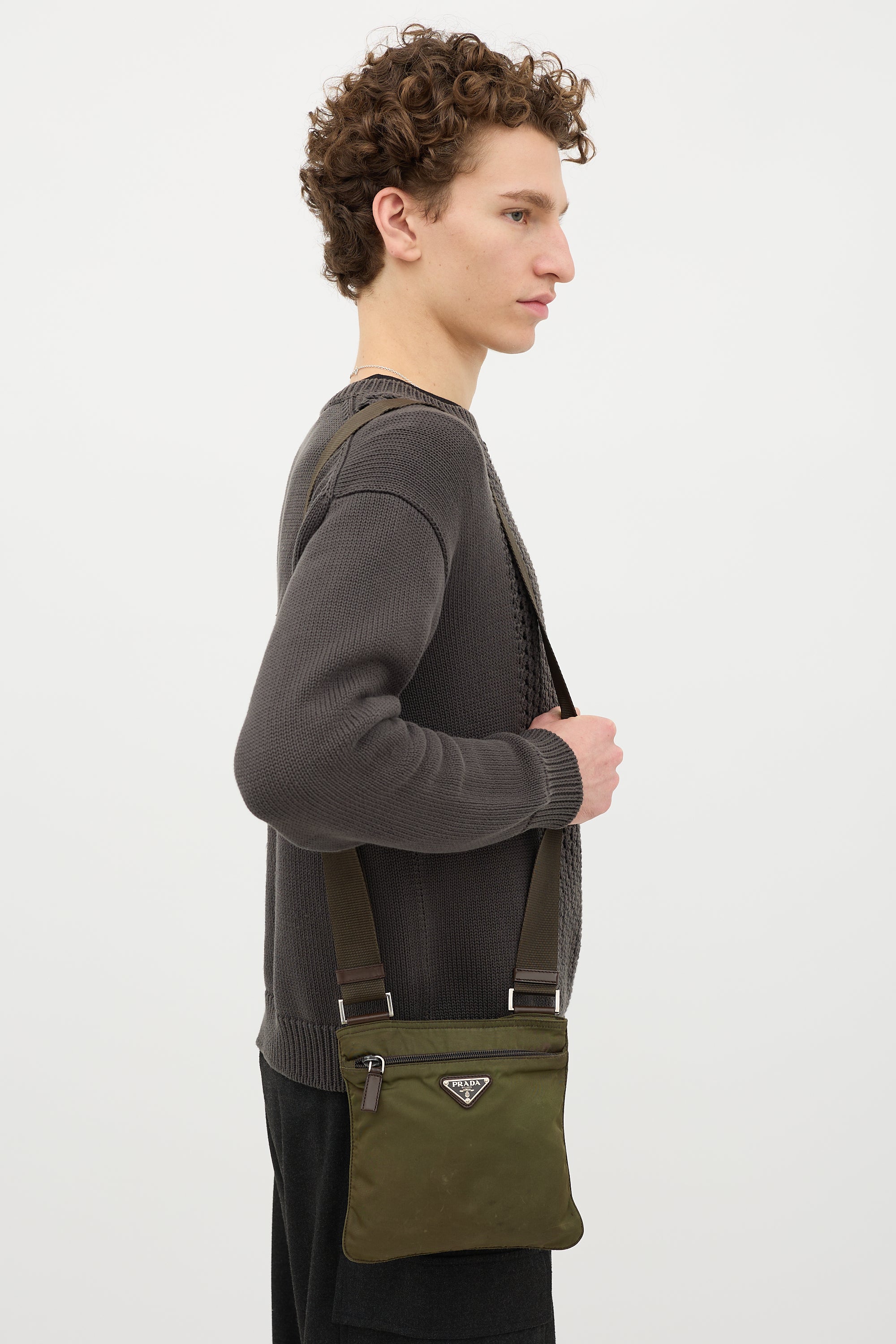 Prada Nylon Messenger Bag