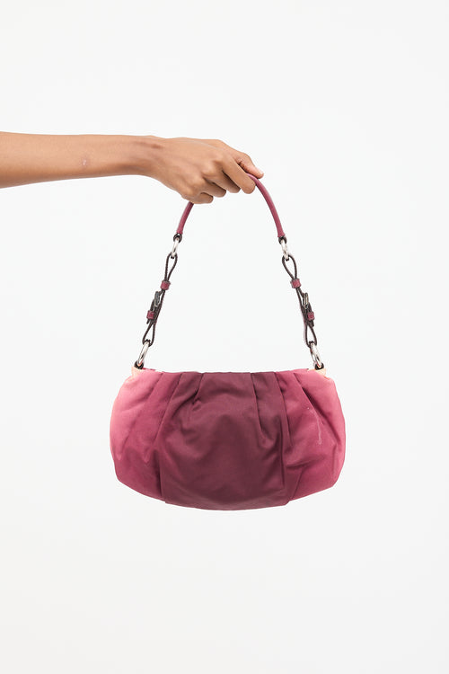 Prada Nylon Ombré Shoulder Bag