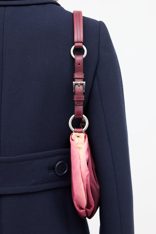 Prada Nylon Ombré Shoulder Bag