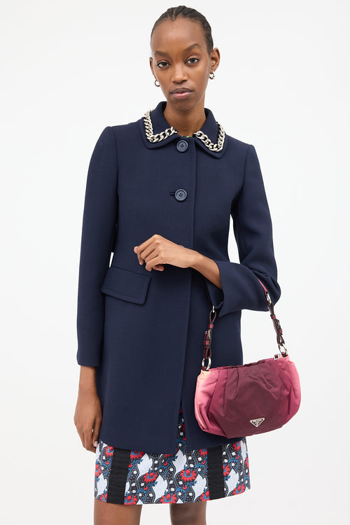 Prada Nylon Ombré Shoulder Bag