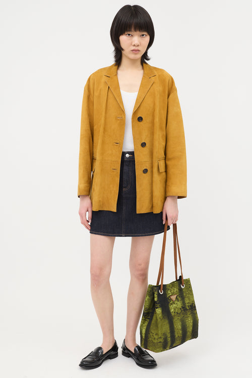 Prada Nylon Printed Shoulder Bag