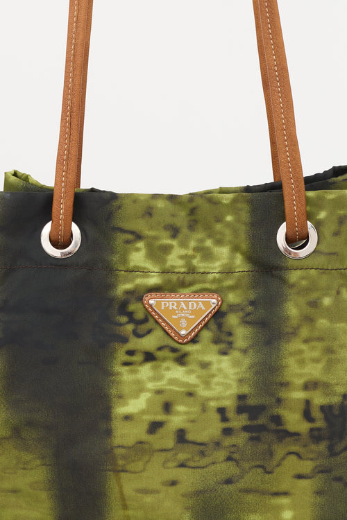 Prada Nylon Printed Shoulder Bag