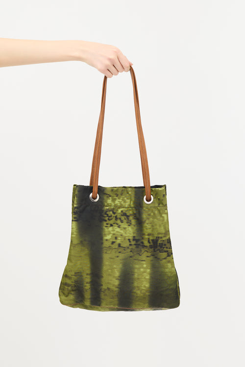 Prada Nylon Printed Shoulder Bag