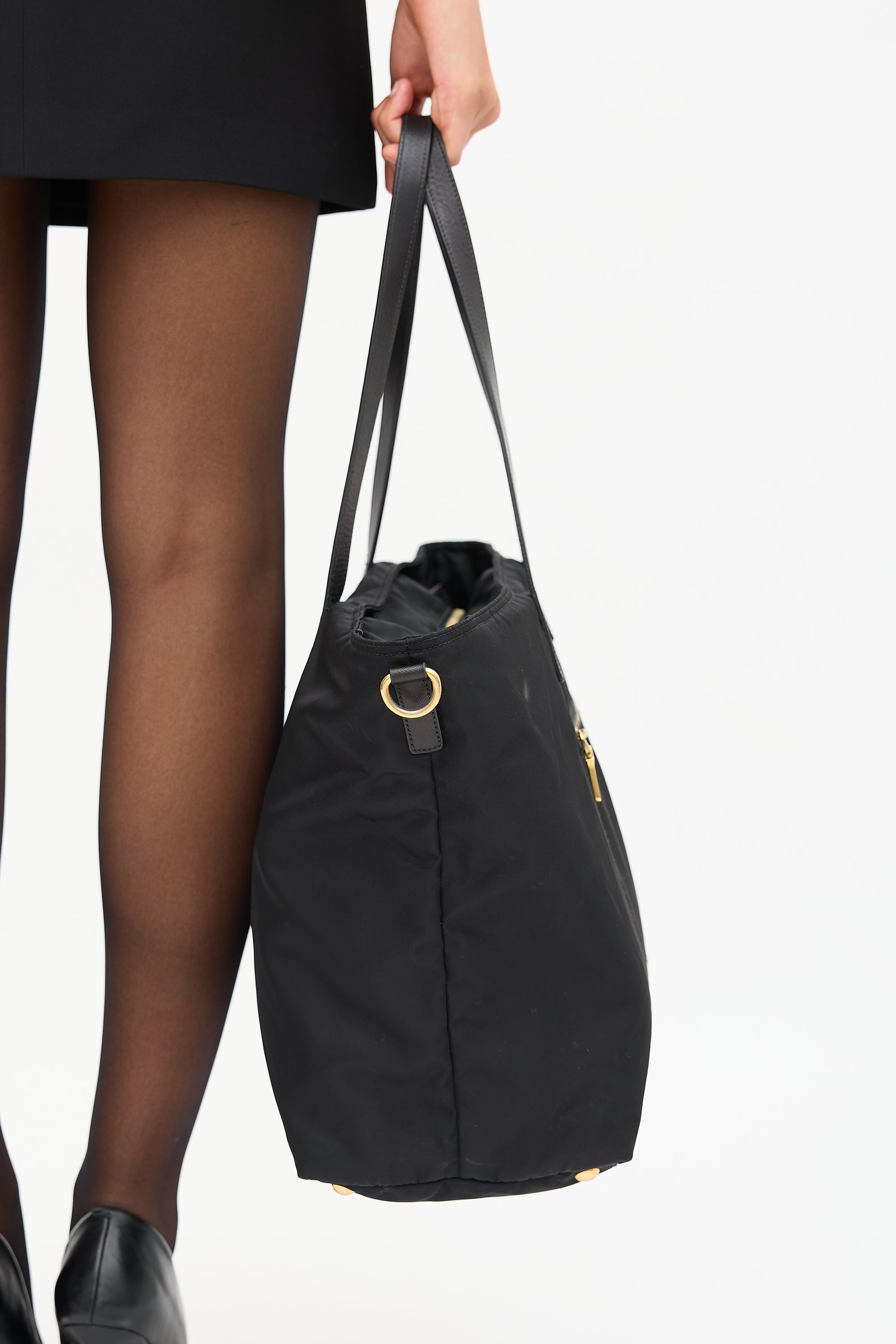 Prada Nylon Two Way Tote Bag