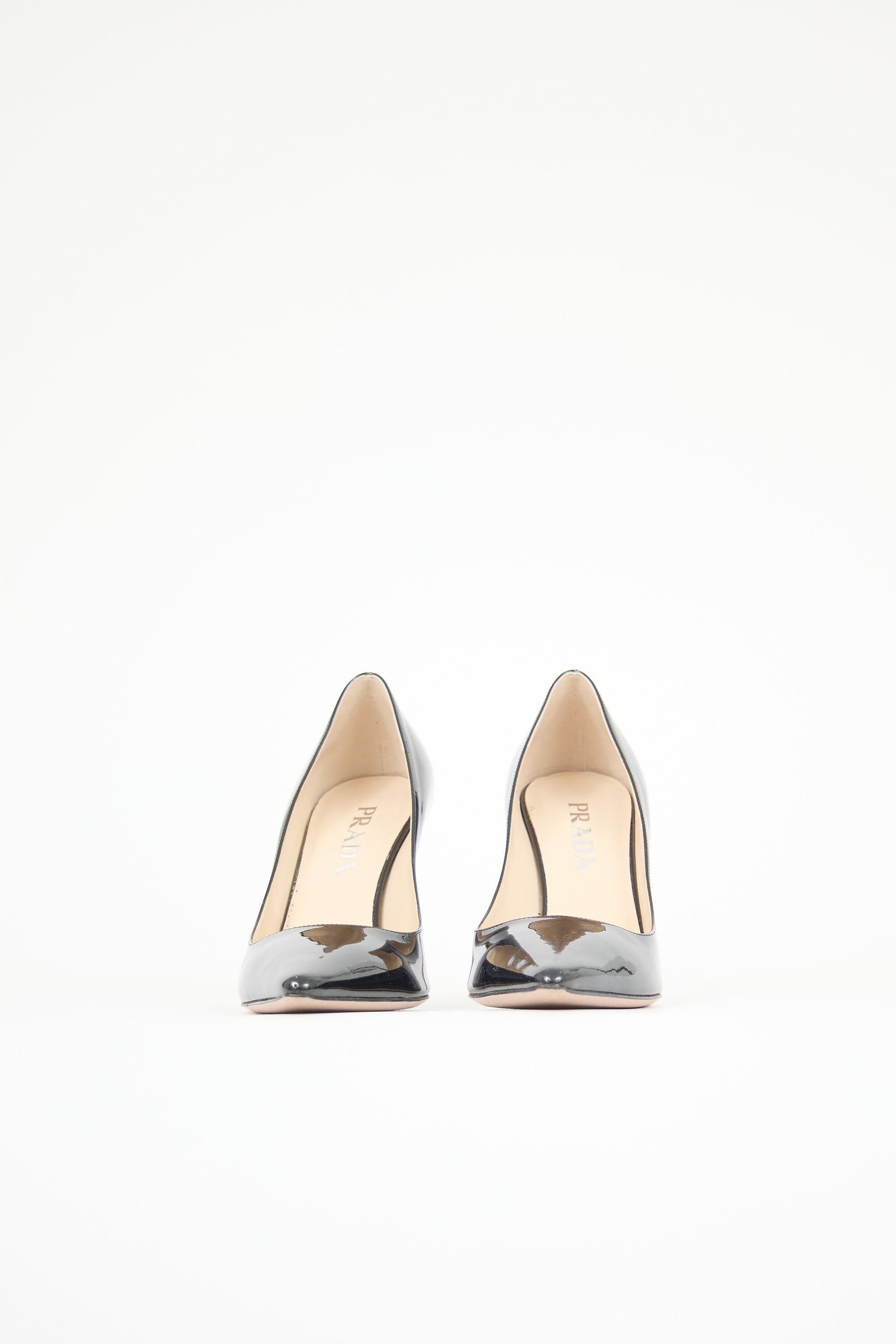 Prada Patent Leather Logo Pump