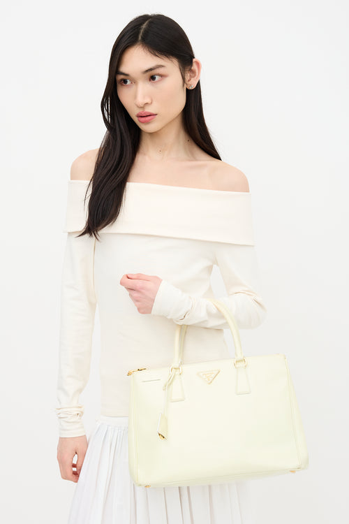 Prada Patent Saffiano Leather Galleria Bag