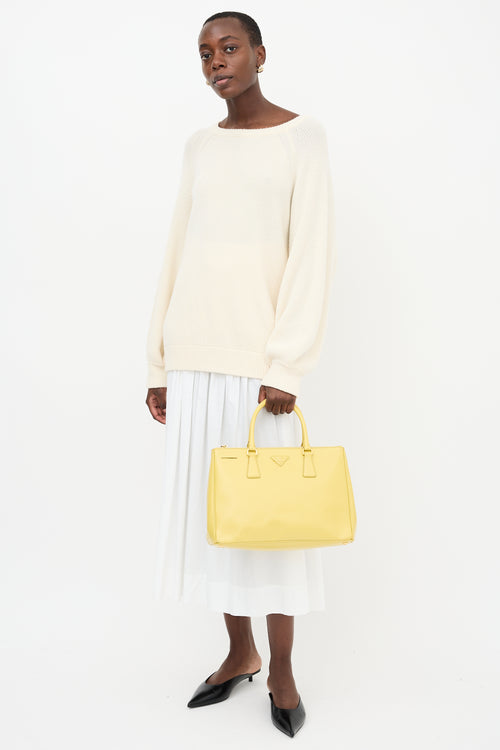 Prada Patent Saffiano Leather Galleria Bag