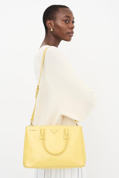 Prada Patent Saffiano Leather Galleria Bag