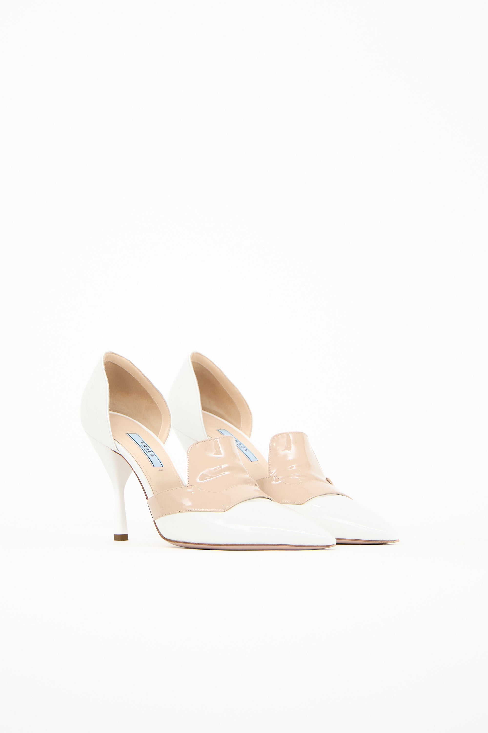 Prada Patent Leather Two-Tone Pump