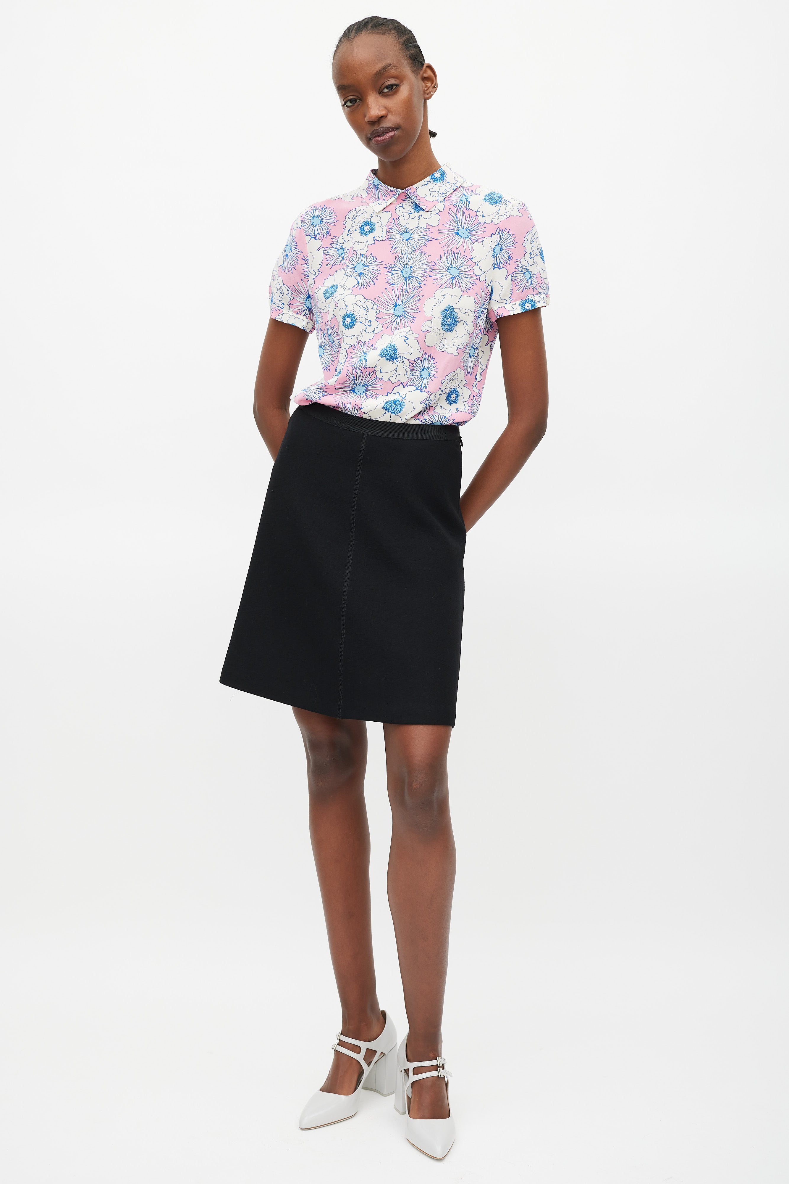 Prada Pink & Multicolour Floral Shirt