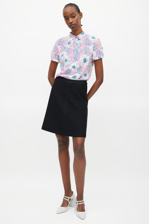 Prada Pink & Multicolour Floral Shirt
