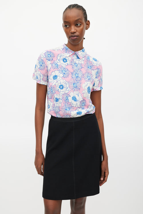 Prada Pink & Multicolour Floral Shirt