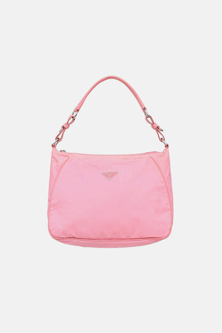 Prada Nylon & Saffiano Leather Shoulder Bag