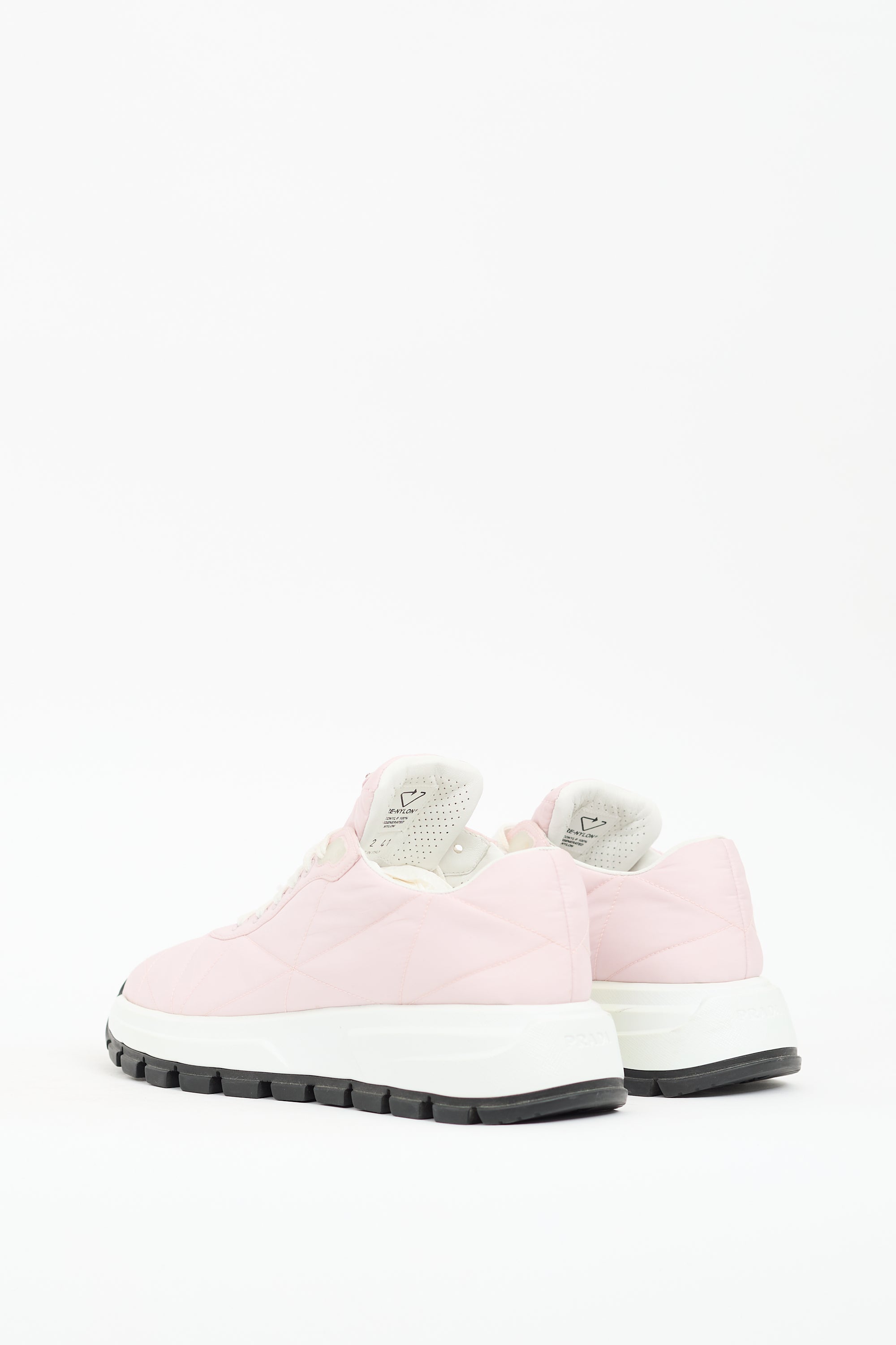 Prada Pink Nylon Piuma Sneaker