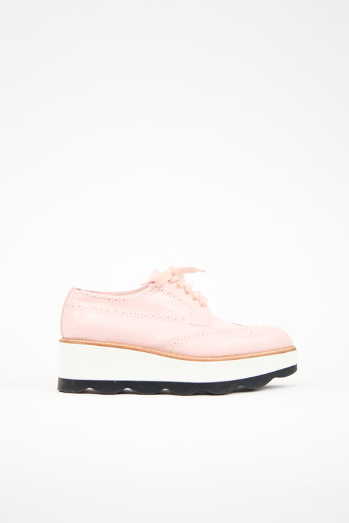Prada Leather Platform Oxford