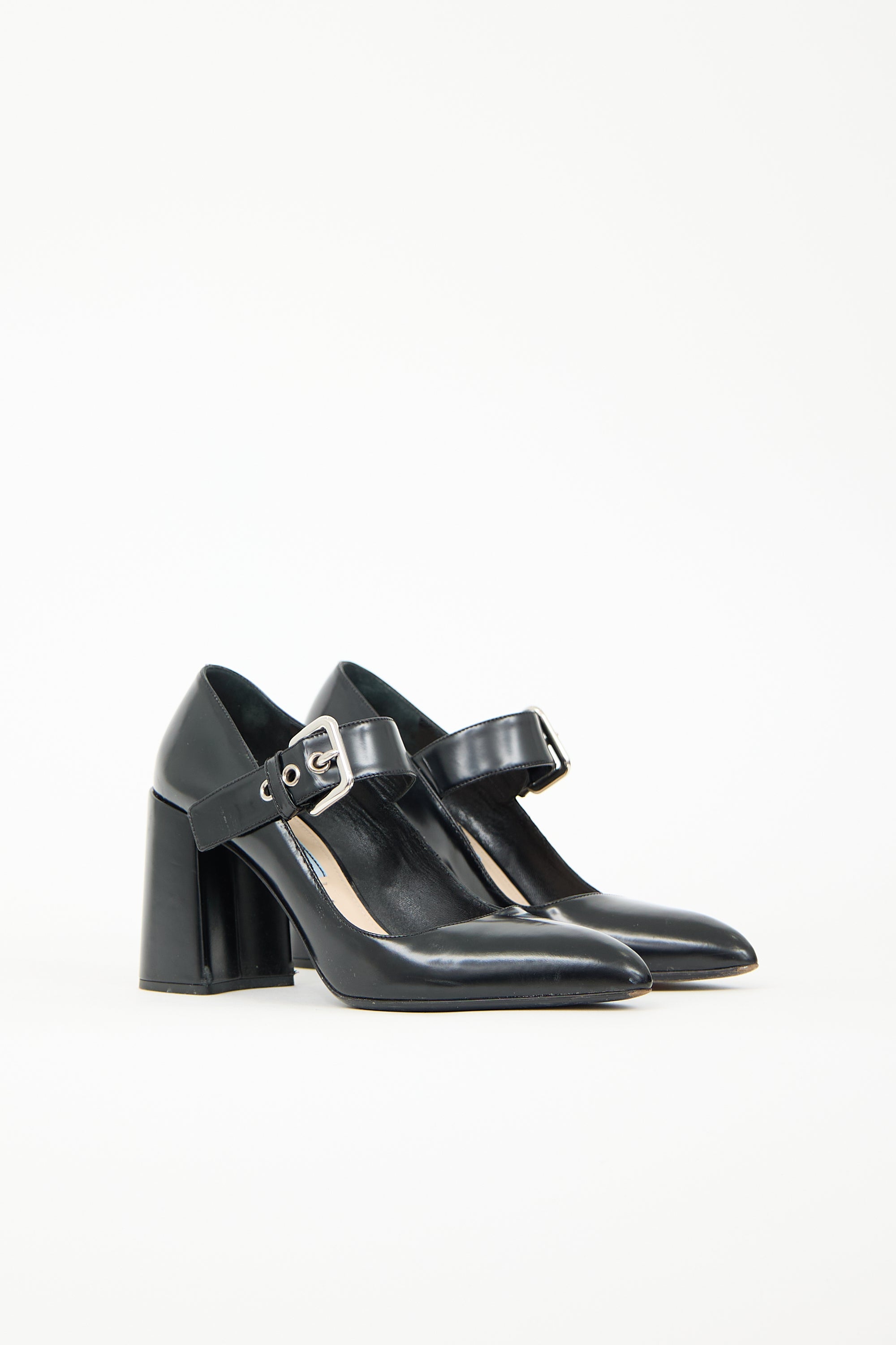 Prada Leather Mary Jane Pump