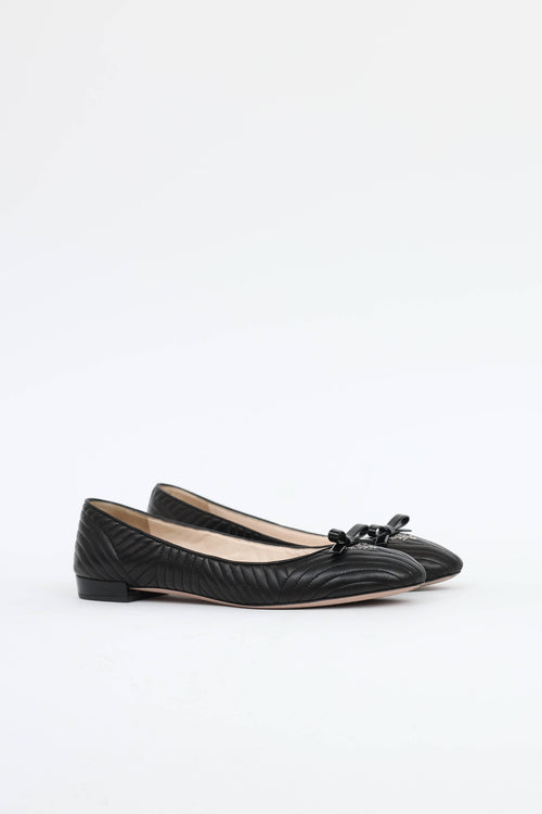 Quilted Bow Ballet Flat