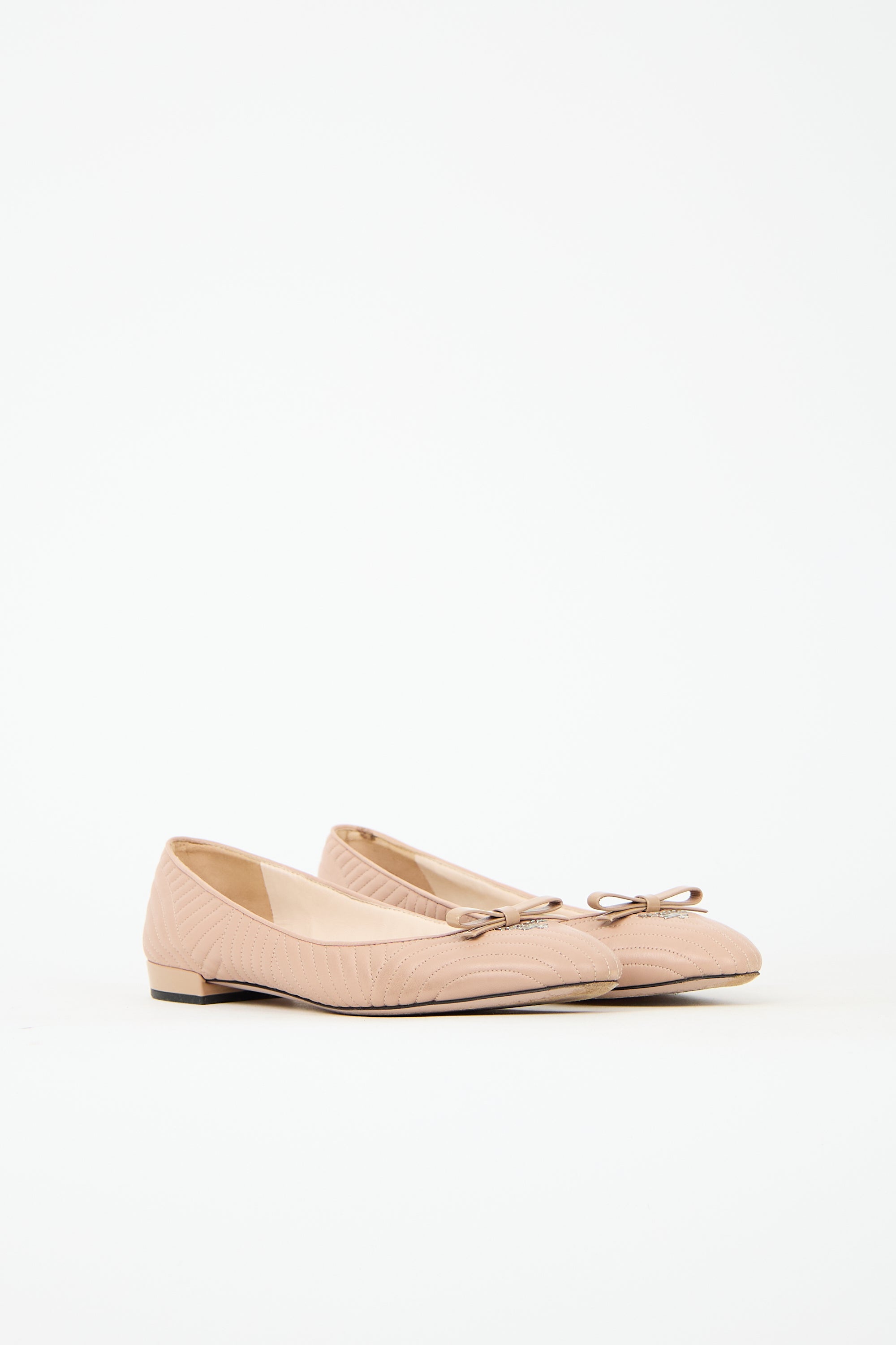 Prada Quilted Leather Ballet Flat