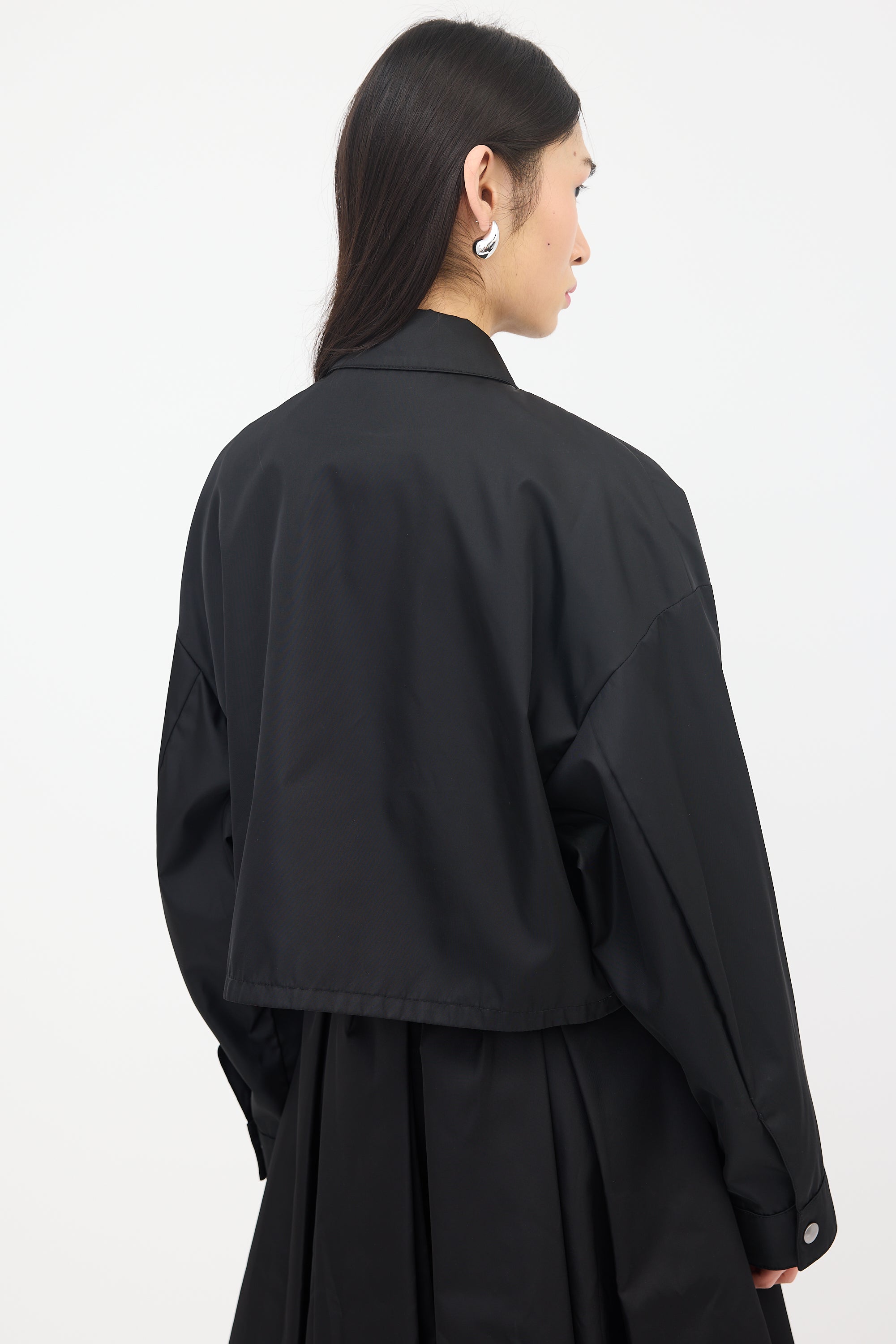 Prada Re-Nylon Contrast Trim Jacket