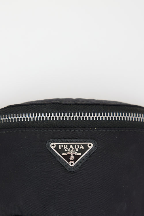 Prada Re-Nylon Logo Travel Zip Pouch