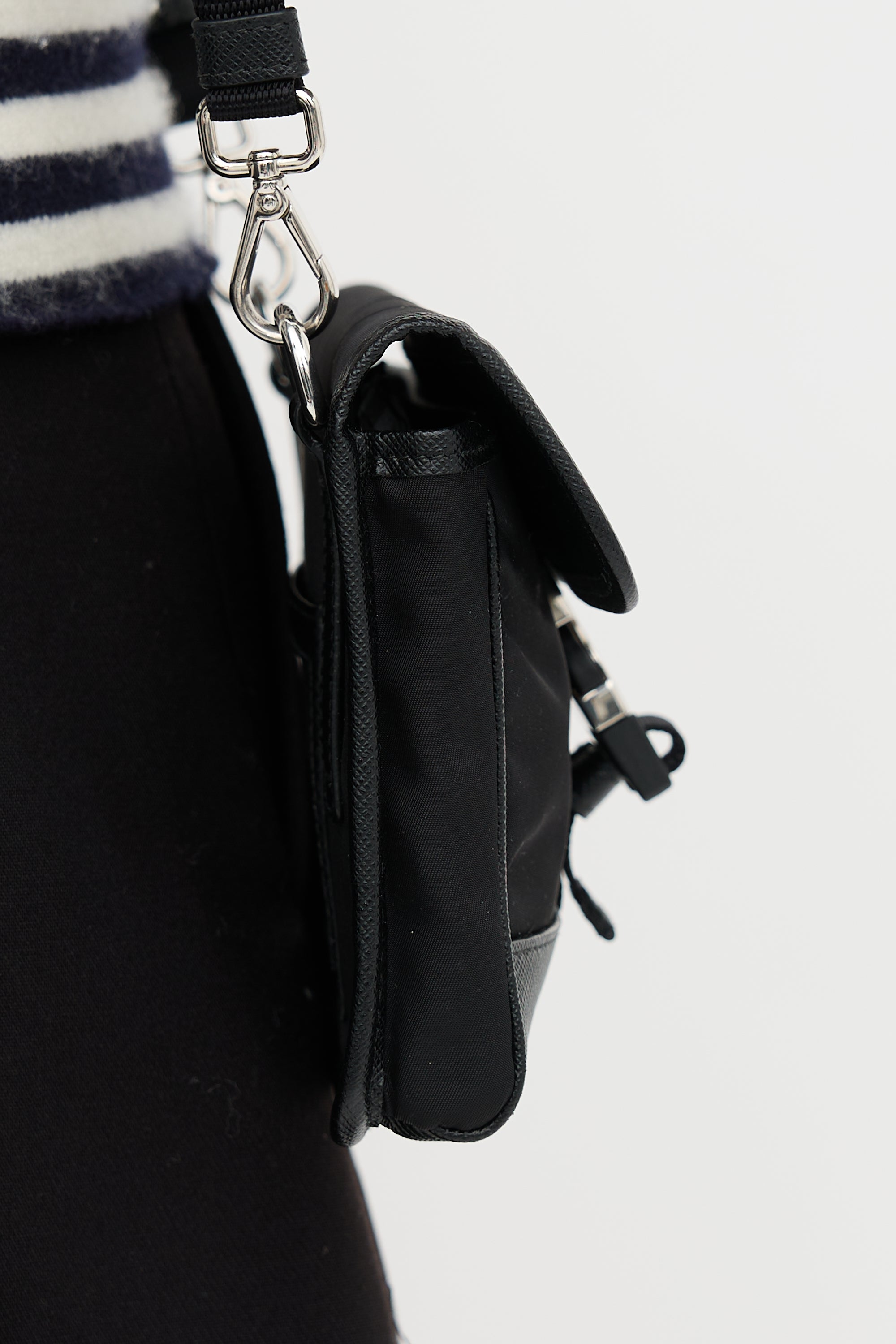 Prada Re-Nylon & Saffiano Leather Phone Case Bag