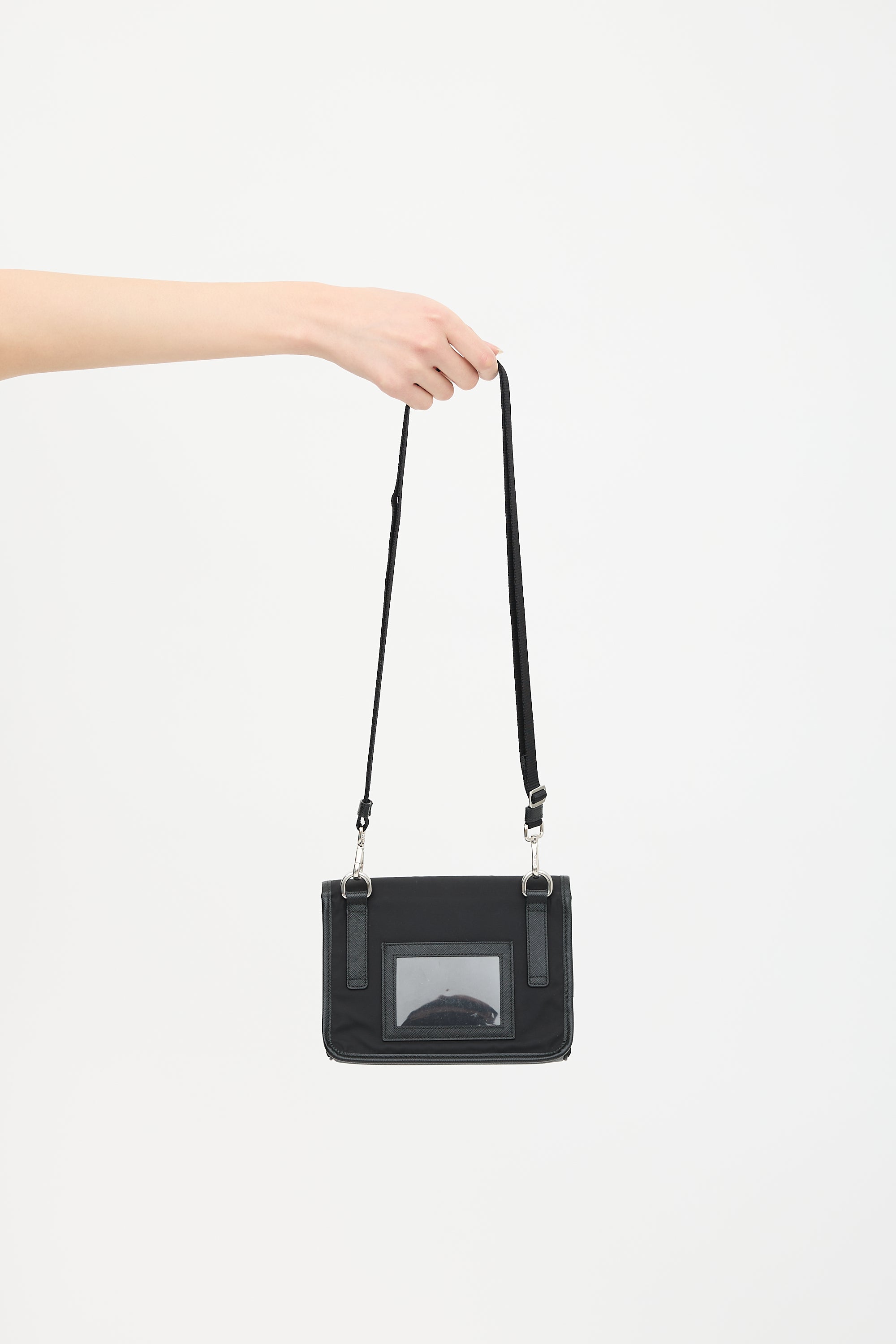 Prada Re-Nylon & Saffiano Leather Phone Case Bag