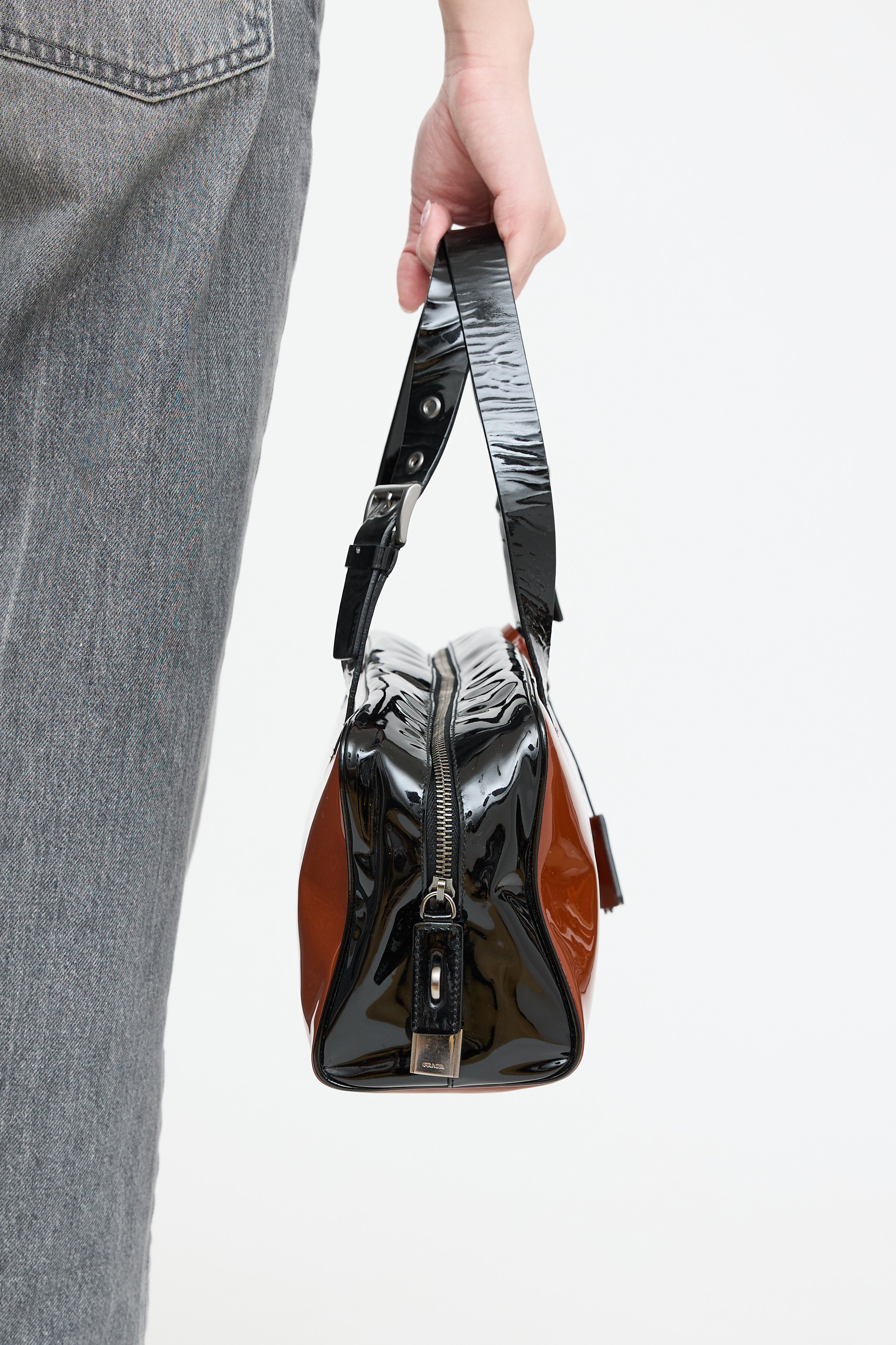 Prada Vinyl Shoulder Bag