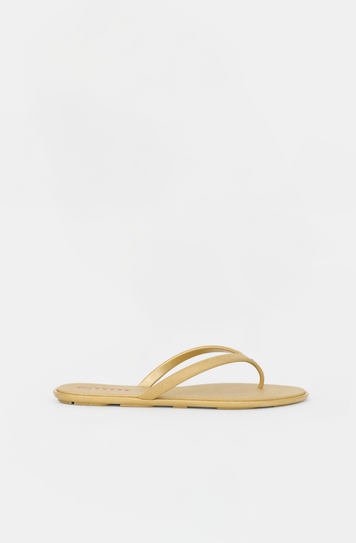 Prada Rubber Logo Sandal