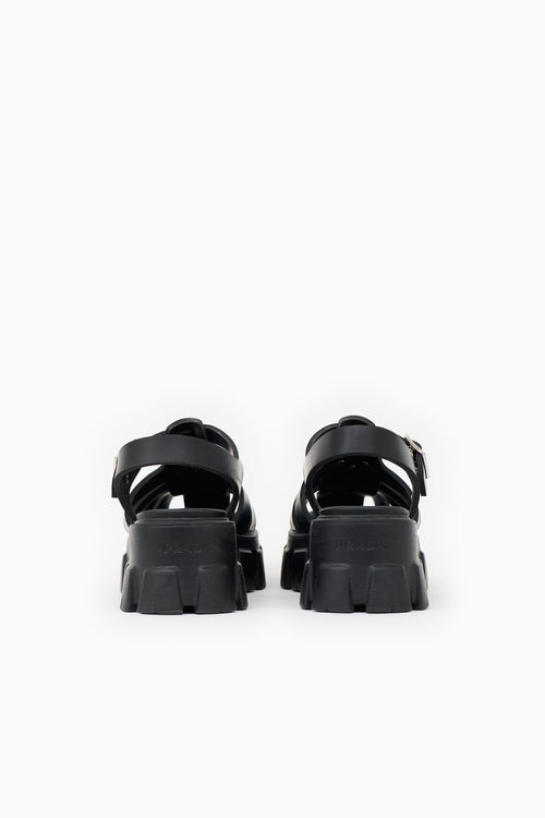 Prada Rubber Monolith Fisherman Sandal