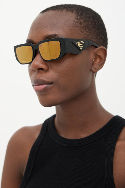 Prada SPR 11Z Rectangle Sunglasses