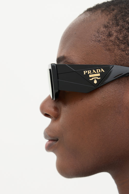 Prada SPR 11Z Rectangle Sunglasses