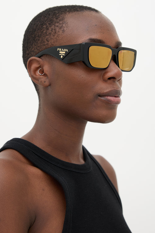 Prada SPR 11Z Rectangle Sunglasses