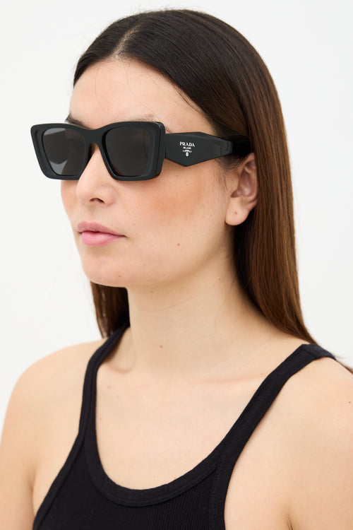 Prada SPR08Y Logo Square Sunglasses