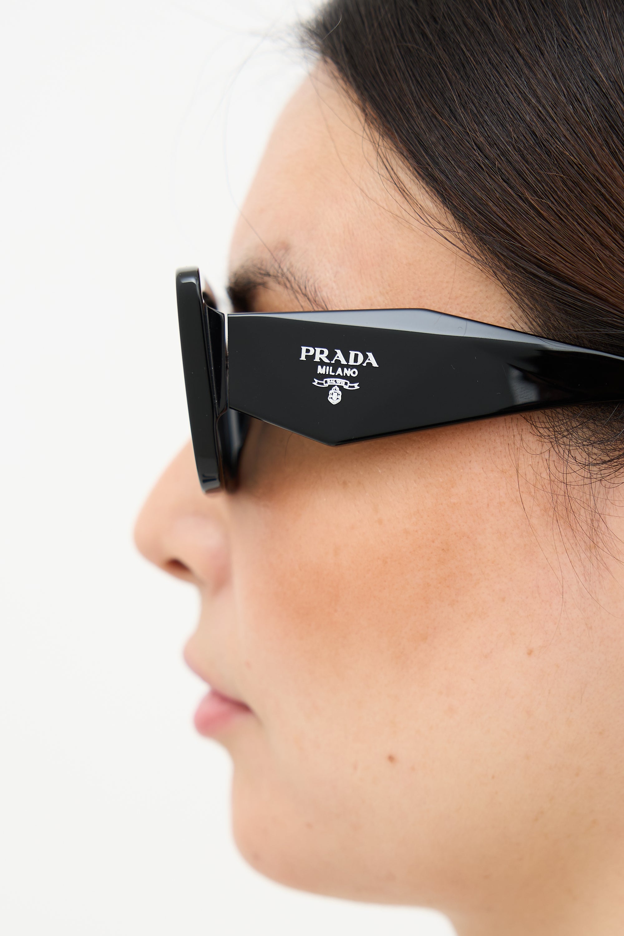 Prada SPR08Y Logo Square Sunglasses