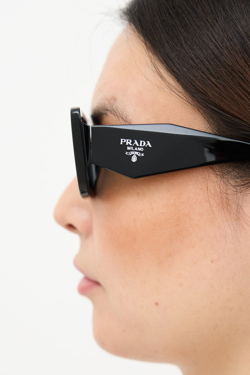 Prada SPR08Y Logo Square Sunglasses