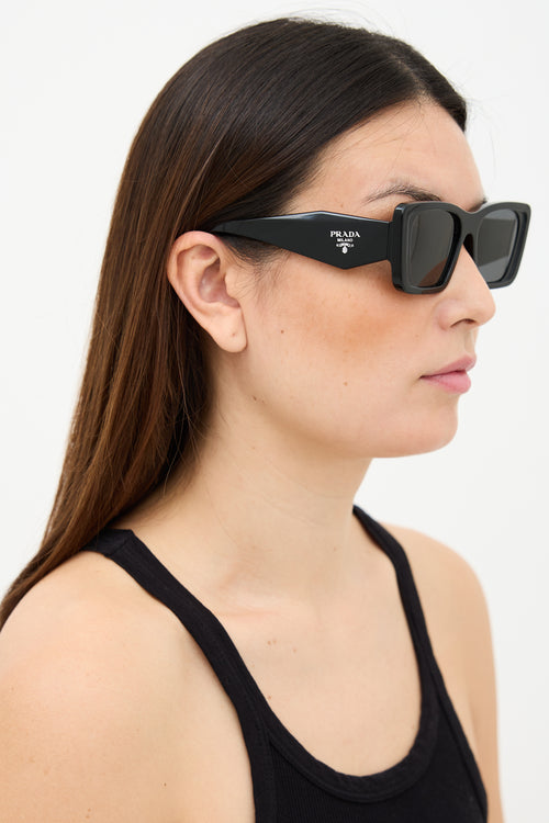 Prada SPR08Y Logo Square Sunglasses