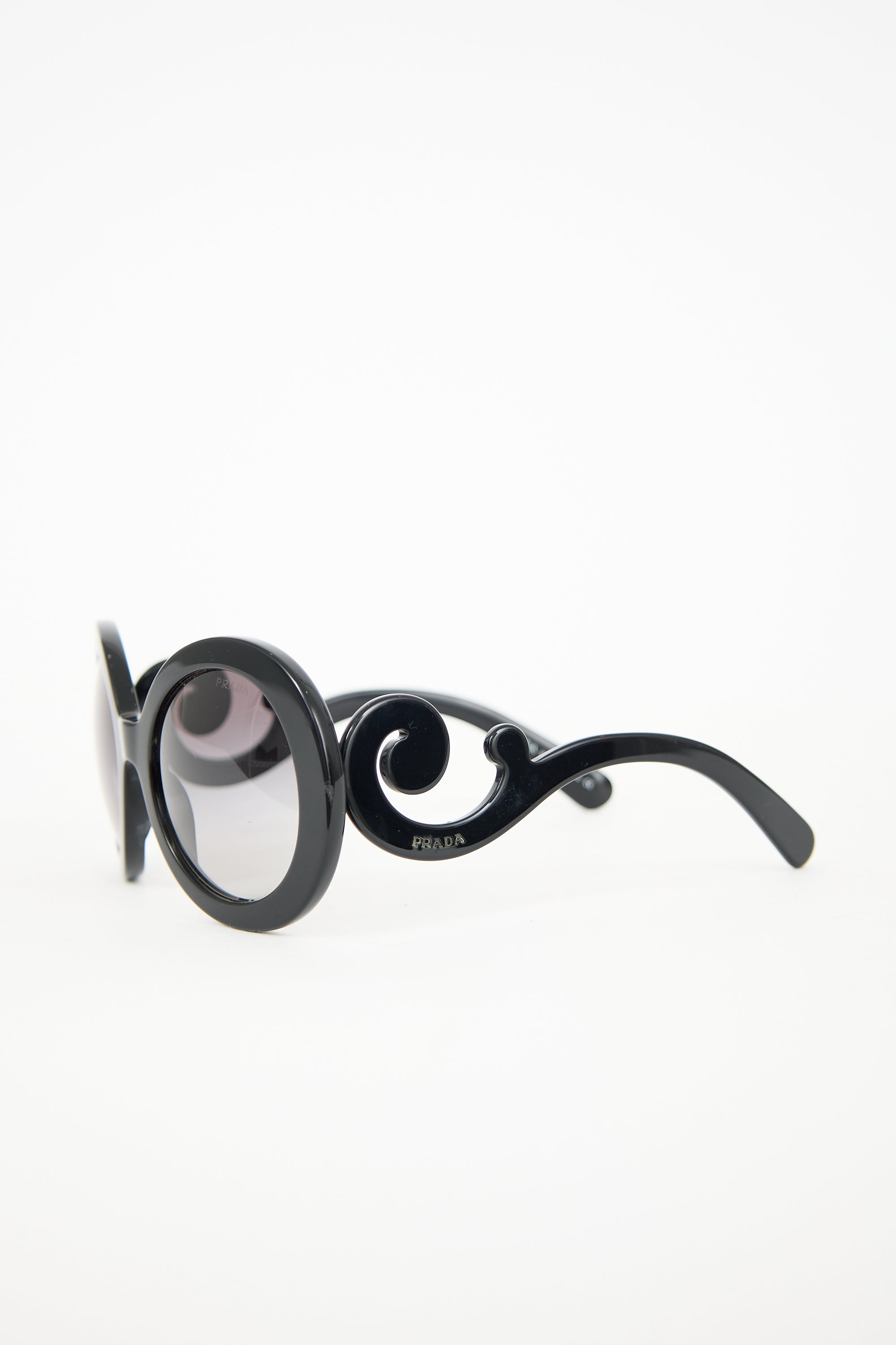 Prada SPR27N Baroque Round Sunglasses