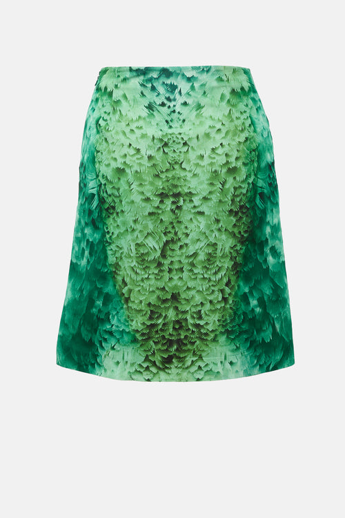 Prada SS 2005 Silk Printed Skirt
