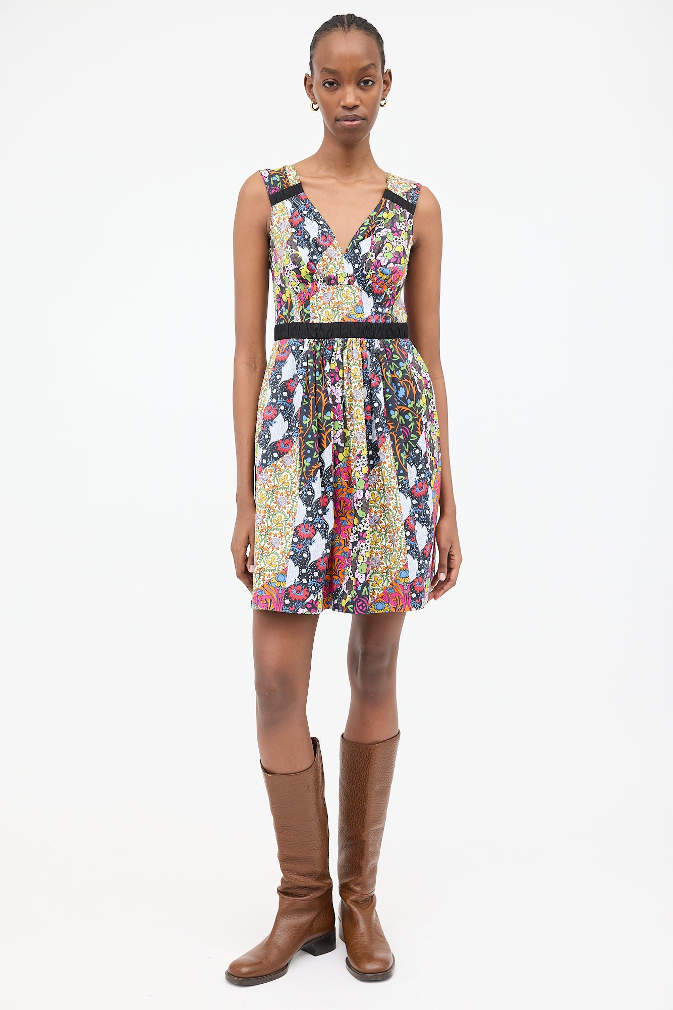 Prada SS 2015 Floral Patchwork Dress