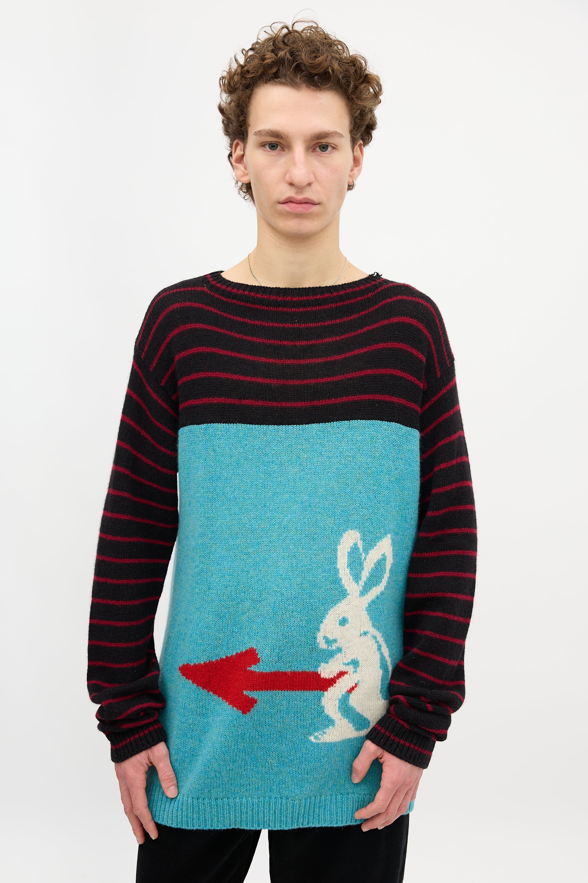 Prada SS 2016 Wool Intarsia Sweater