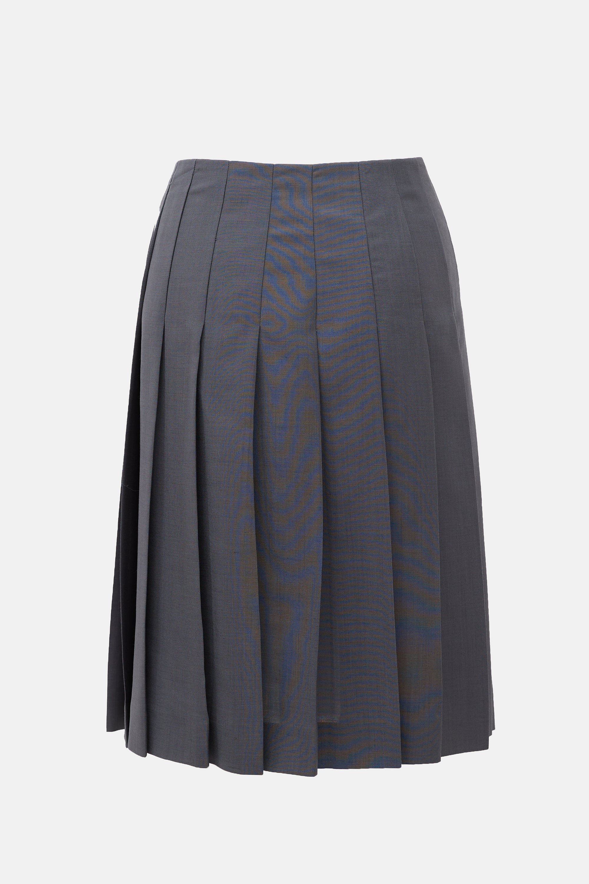 Prada SS 2005 Mohair Pleated Skirt