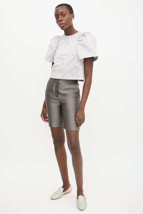 Prada SS 2010 Satin Bermuda Shorts