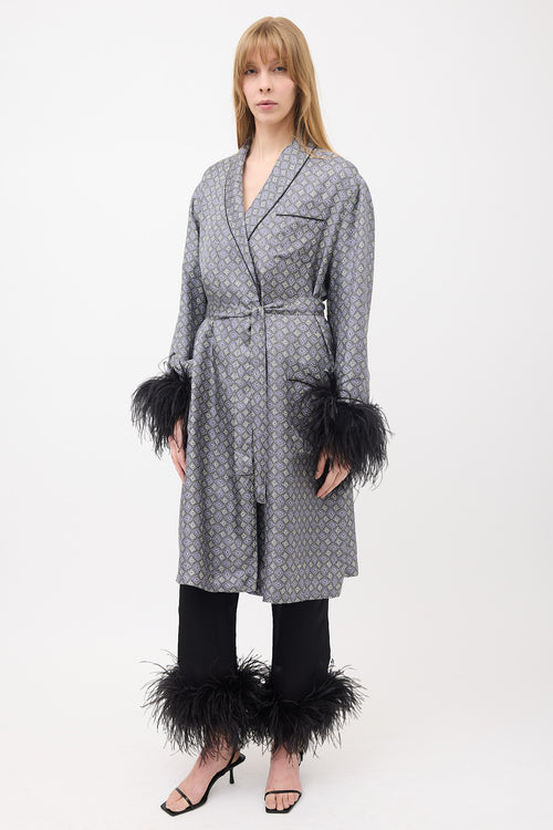 Prada SS 2017 Silk Printed Robe