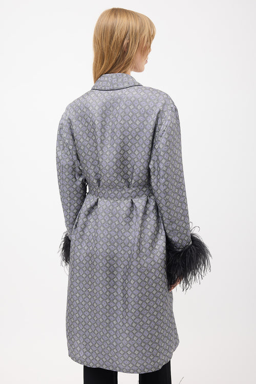 Prada SS 2017 Silk Printed Robe