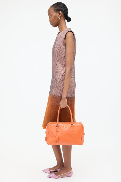 Prada Saffiano Leather Bauletto Bag